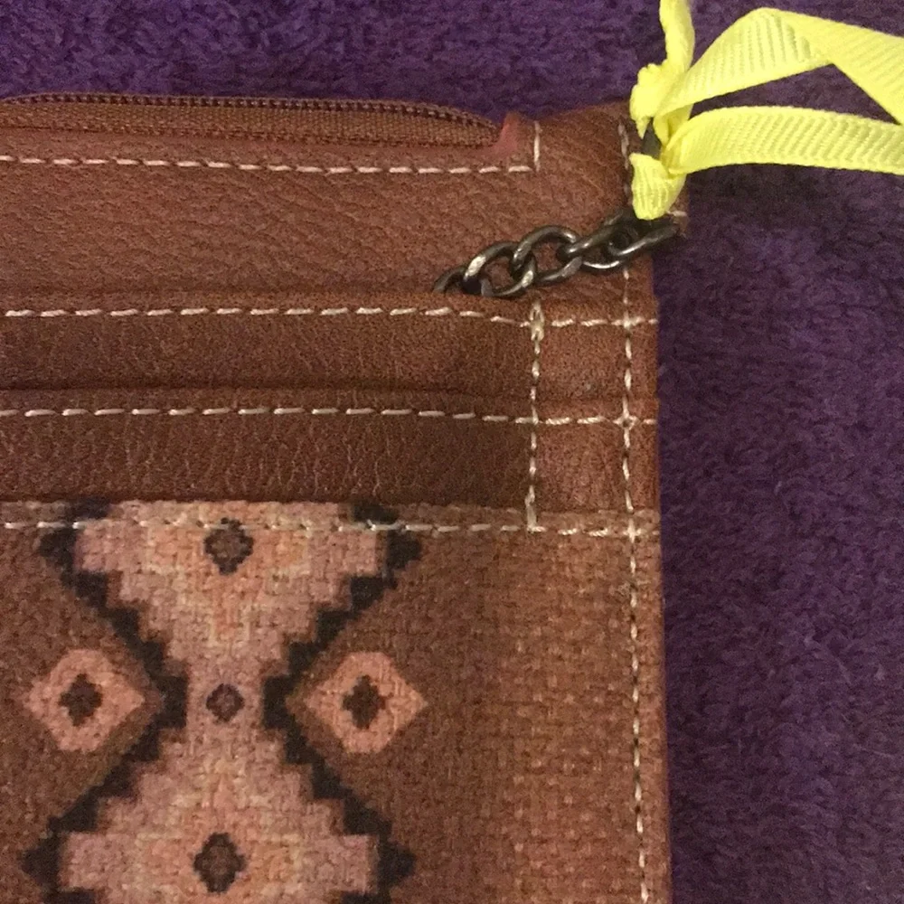 Wrangler Brown Patterned Women's Designed Card Wallet